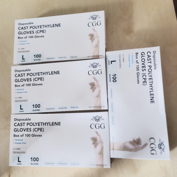 Intco Disposable Cast Polyethylene Gloves ,Cases of 400 Gloves large - Picture 1 of 4